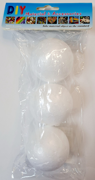 Творчество Сфера из пенопласта  d=58мм  3шт