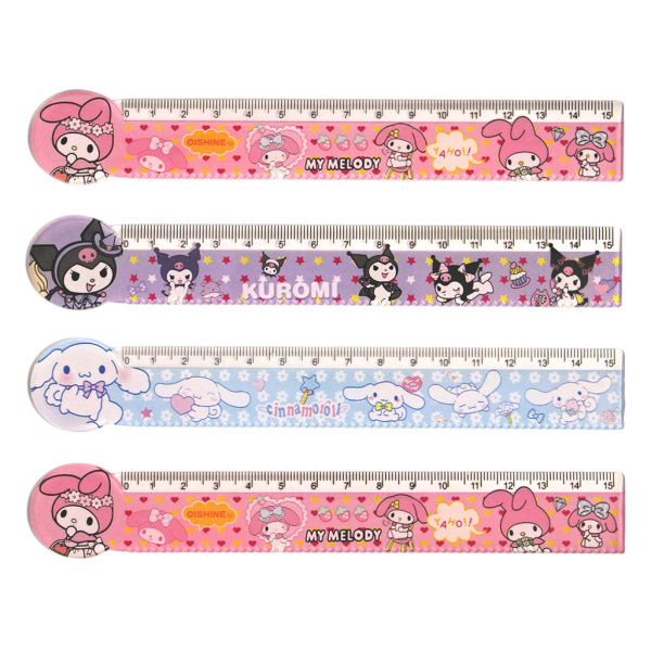 Линейка пластик 15см Kuromi and friends