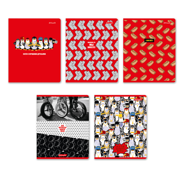 Тетрадь линия 48л Мути добро!, выб. лак