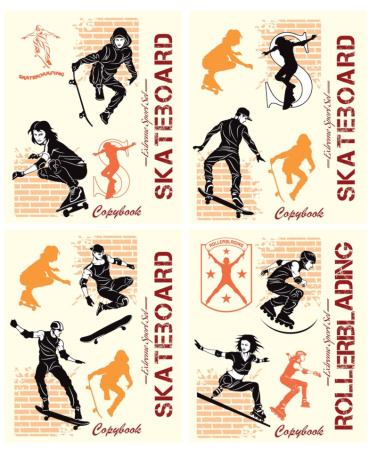 Тетрадь 48л Скейтборд