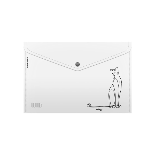 Папка-конверт кнопка А4 Clear Animal