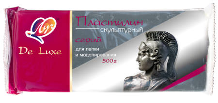 Пластилин скульптурный 0,5кг Серый