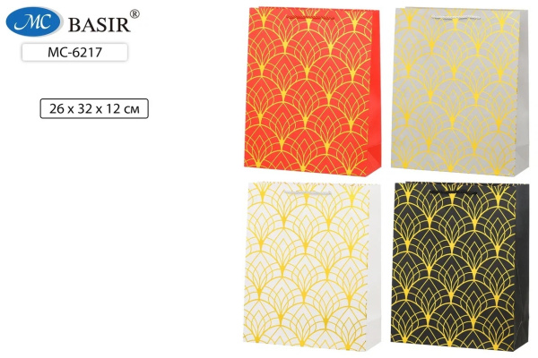 Пакет подарочный 26*32 тиснение