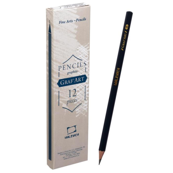 Карандаш ч/гр  Graf'Art, 4В