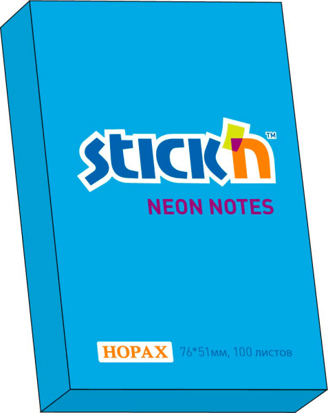 Стикер 51х76мм neon Голубой 100л^