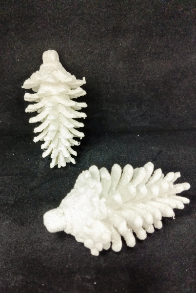 яПодвеска Шишка белая 2шт/уп