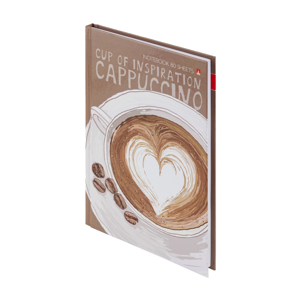 Бизнес-блокнот А5  80л 7Бц Счастье в кофе АКЦИЯ