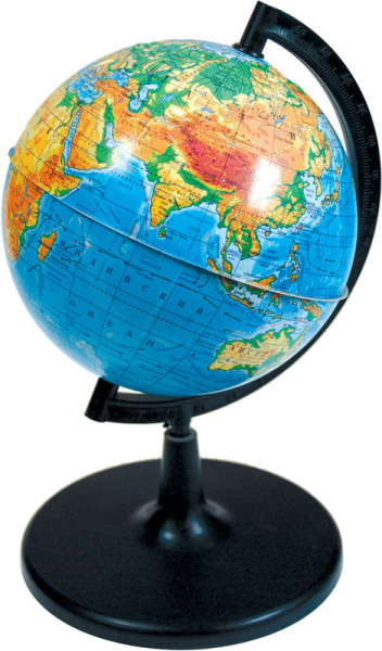 Глобус  физический d 150