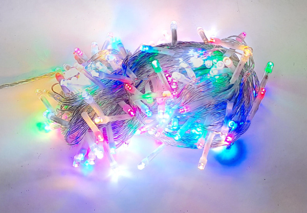 яЭл.Гирлянда 400 LED  Мульти черный провод реж 15