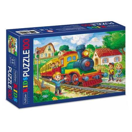 Пазлы 100 эл Паровозик