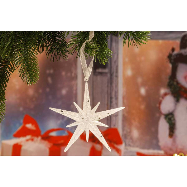 яПодвеска Звезда белая 11см