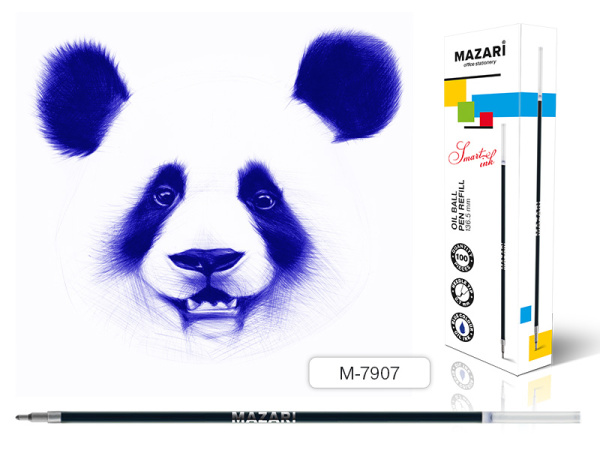 Стержень шарик. синий 136,5мм 0,7мм, масл. основа