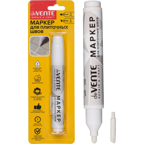 Маркер д/плиточных швов Белый (запасной наконечник)