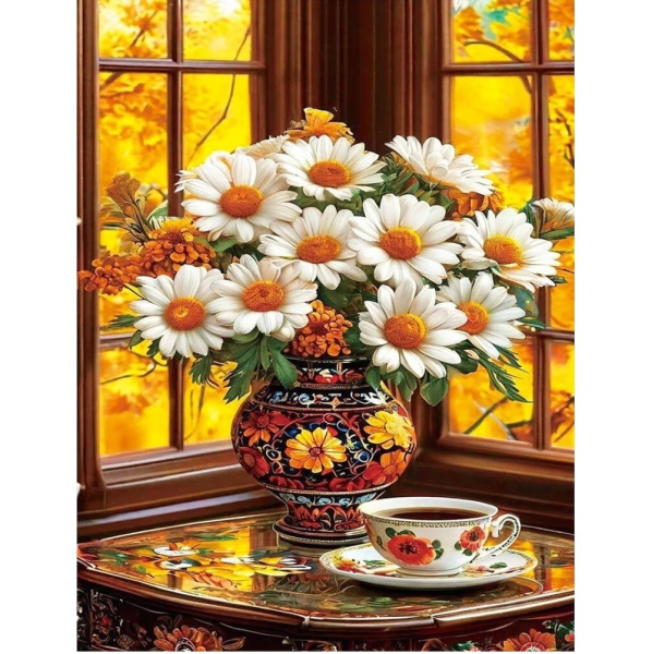 Алмазная мозаика 40*50см Ромашки