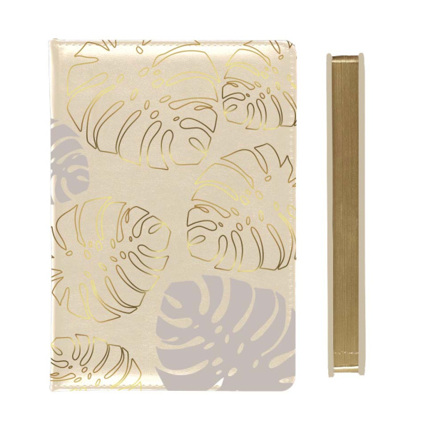 Ежедневник.2026г А5 7Бц Tropic бежевый, кожзам, поролон, 176л