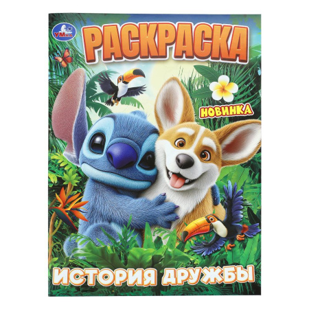 Раскраска А4 История дружбы