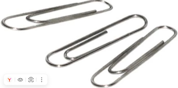 Скрепки канц. 50мм  50шт никелир