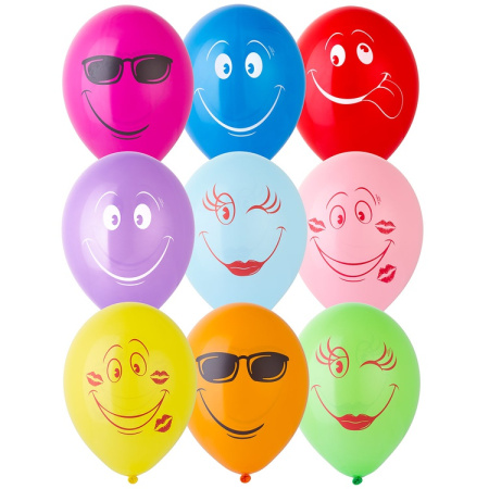 Шар возд рис 30см Улыбка (12")