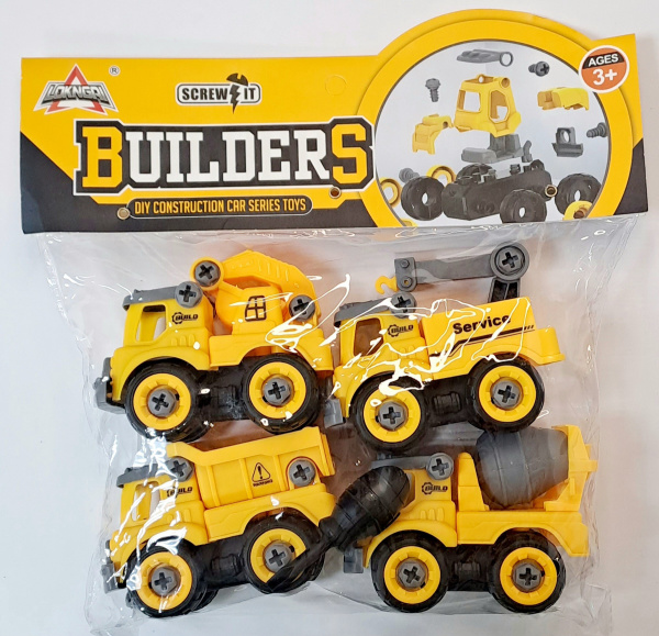 Машина набор Builders с отверткой