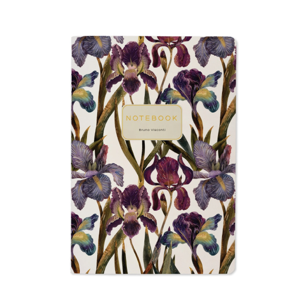 Тетрадь 40л Евроформат Flora. Ирисы
