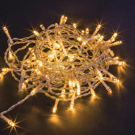 яЭл.Гирлянда 500 LED Теплый прозр. провод