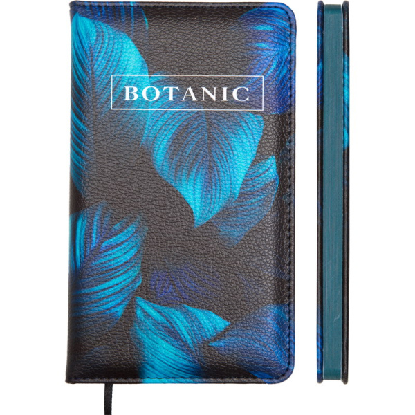 Планинг 7БЦ А6+ Botanic чёрный иск.кожа, поролон 80л