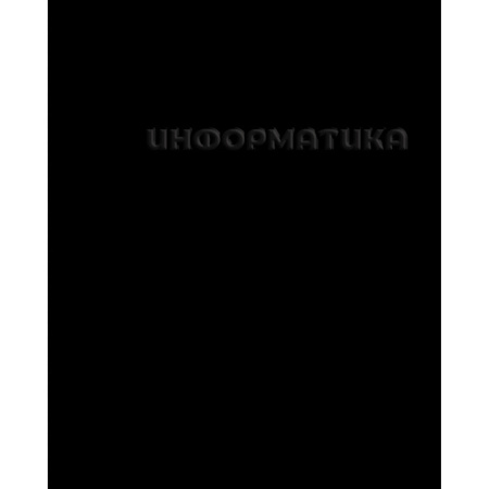 Тетрадь темат. 48л Чёрная Информатика, конгрев, твин.лак