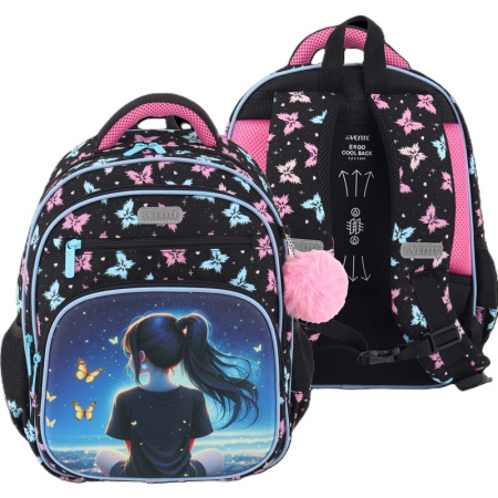 Рюкзак 37x28x16см Grade. Butterfly Dreams школьный жесткий