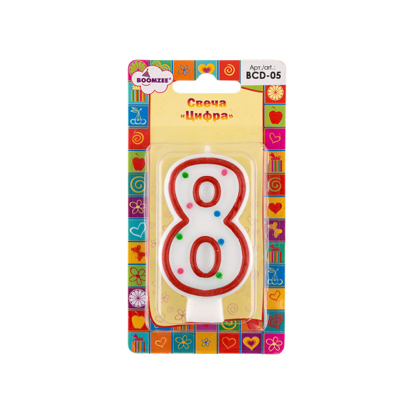 Свеча д/торта цифра  "9"