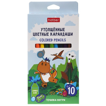 Карандаши Jumbo Диносад 10цв