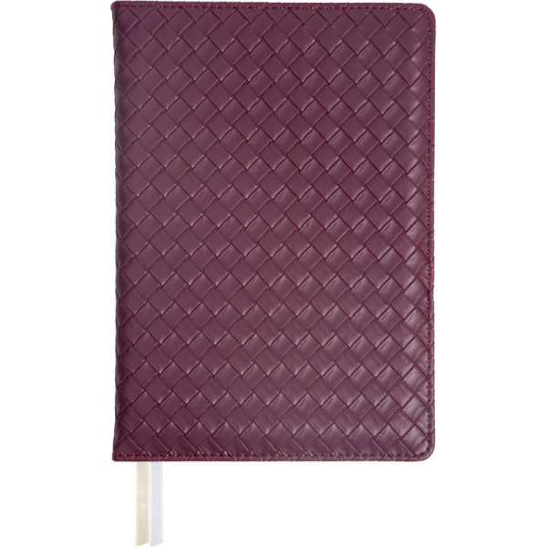 Ежедневник А5 7Бц Clair бордовый, иск.кожа,поролон 136л