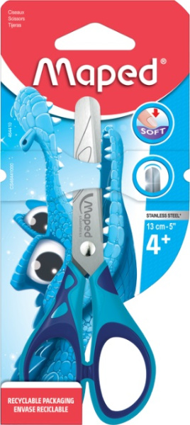 Ножницы  детск. 130мм Essentials Soft прорезиненые ручки