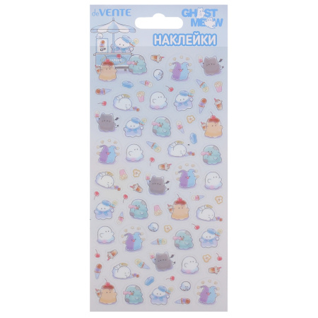 Наклейки Декоративные 9*17,4см Ghost Meow. Ice Cream