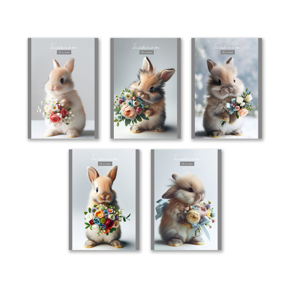 Блокнот А6  32л Зайка моя