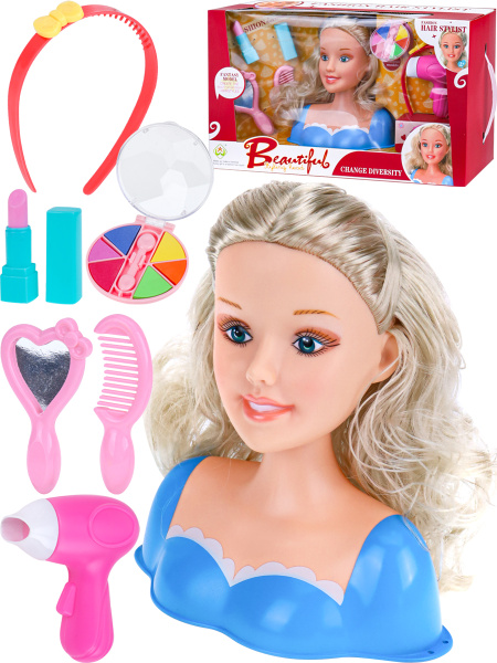 Кукла-манекен для создания причесок, с аксесс.АКЦИЯ