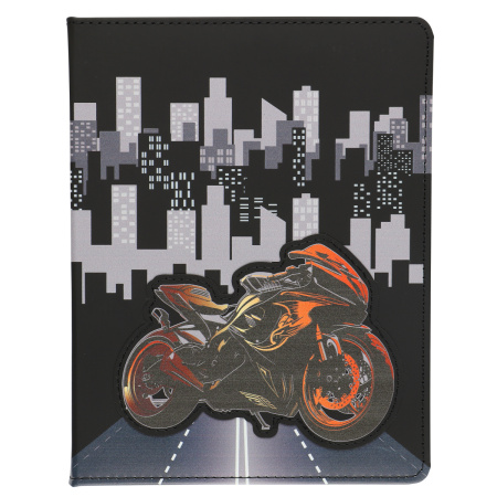 Дневник шк. 7БЦ/м. Moto drive, иск. кожа, поролон, тисн.фольгой