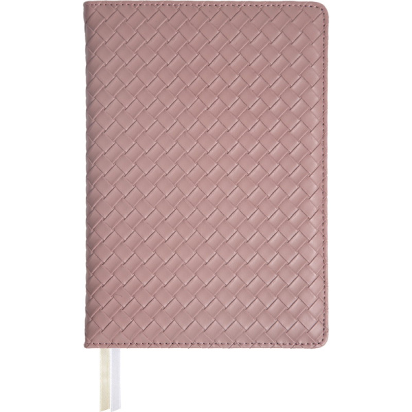 Ежедневник А5 7Бц Clair розово-серый, иск.кожа, поролон 136л