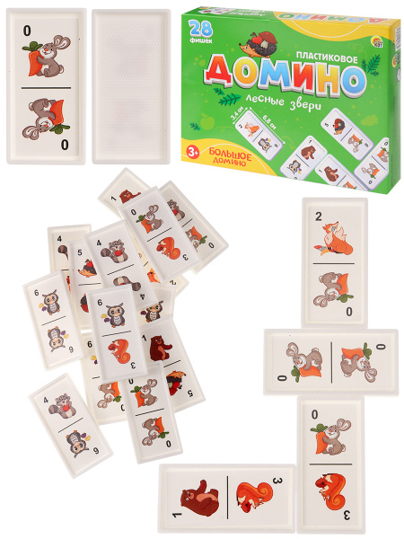 Домино большое. Лесные звери