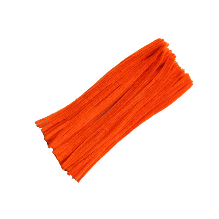 Пушистая проволока 30см/25шт Оранжевый