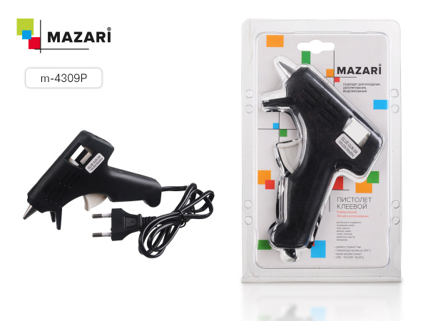 Пистолет термоклеящий электрич. 20Вт/220В, 7мм