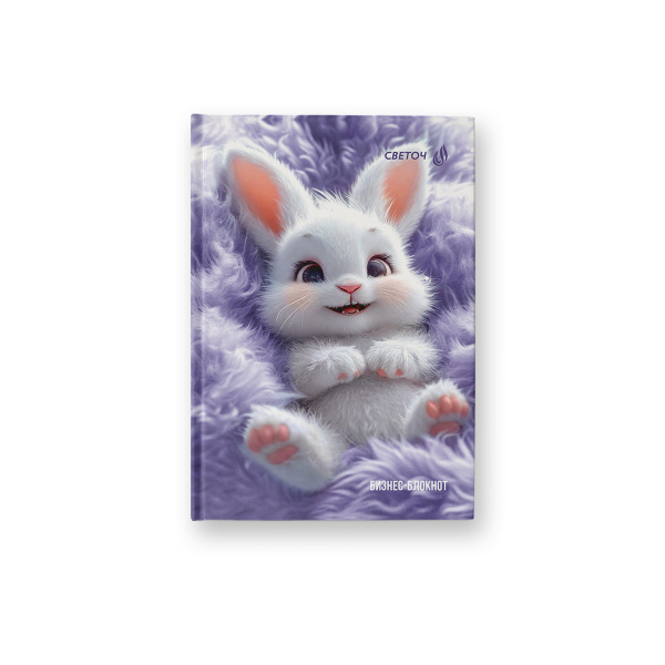 Бизнес-блокнот А6  64л 7Бц Пушистая игрушка