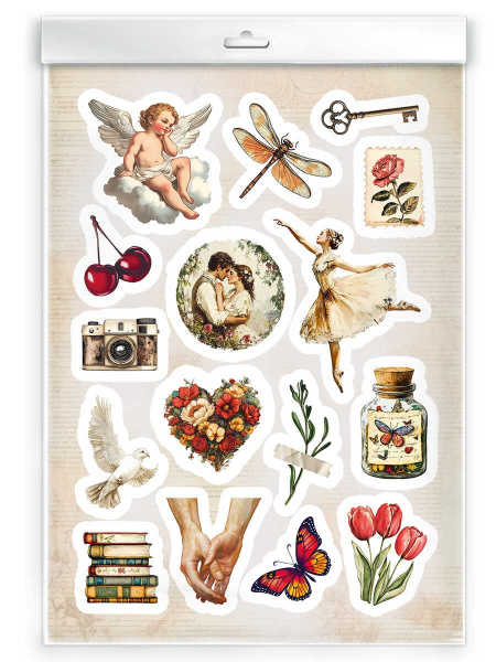 Наклейки А5 Любимые стикеры. Винтаж