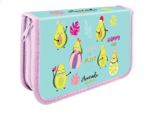 Пенал 1отд. большой/д с 2 планками Avocado Party АКЦИЯ