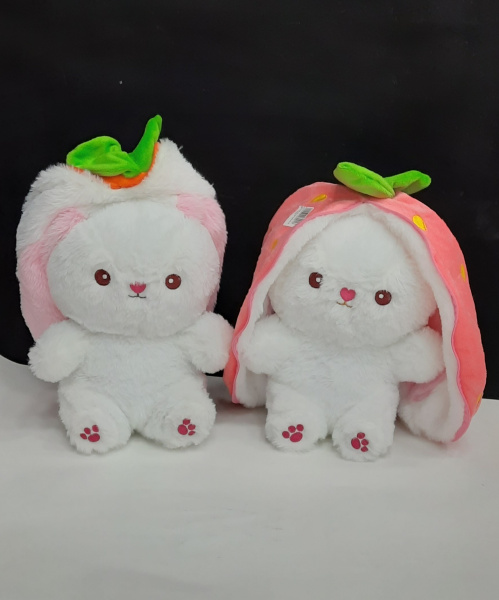 Игрушка мягкая Зайчик в коконе 30см