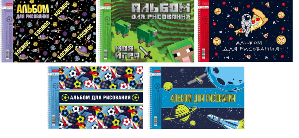 Альбом/гребень 24л Из чего сделаны мальчишки, перфорация, 5 диз