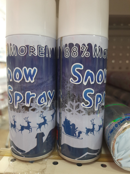 Снег нетающий спрей