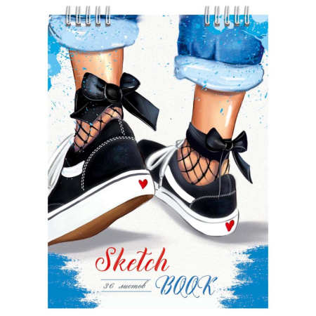 Скетчбук/гребень А5 36л Sport, лак