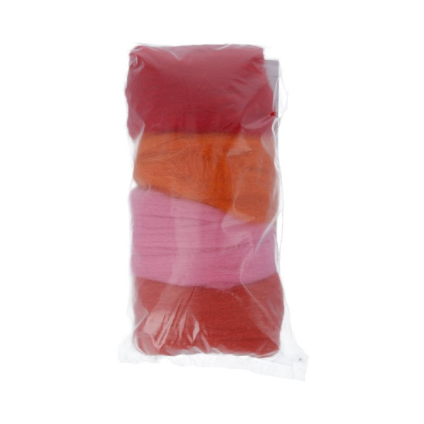 Творчество Шерсть для валяния мериносовая набор №3  4*10г