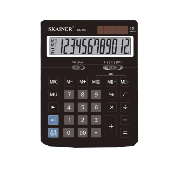 Калькулятор  комп. 12разр. дв.питание, 2 памяти