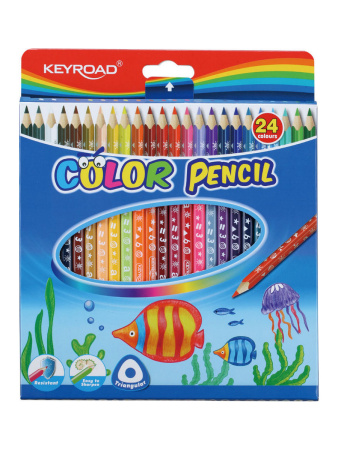 Карандаши .Трехгранные 24цв